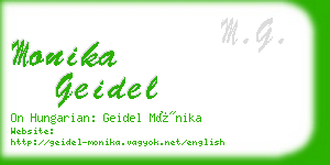 monika geidel business card